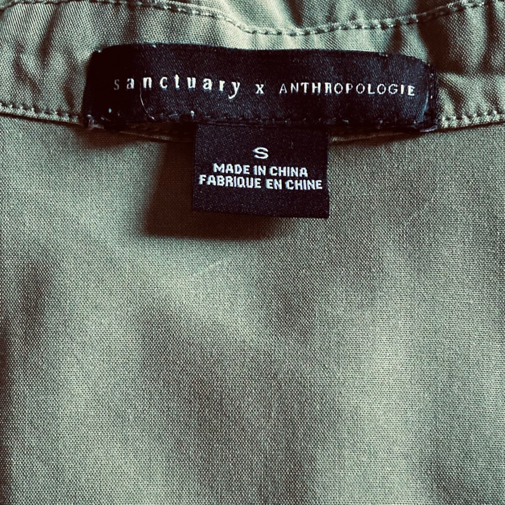 Sanctuary X Anthropologie Romper S Green - Picture 3 of 4